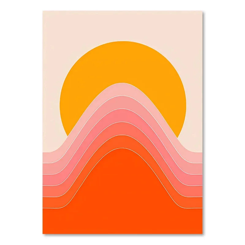 DecorBites™ Boho Sunset Art Prints - Wall Decor