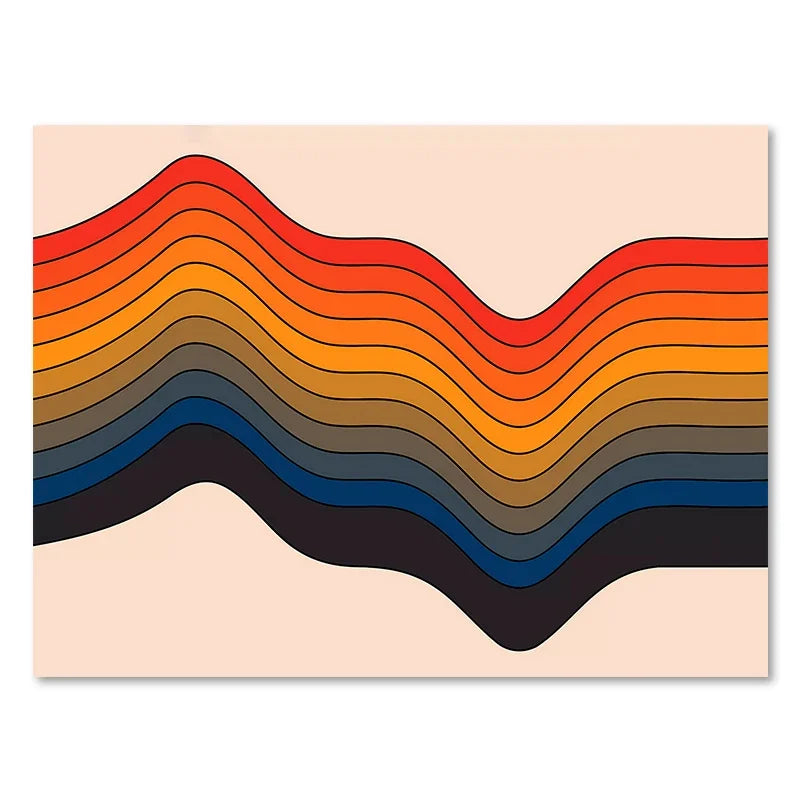 DecorBites™ Boho Sunset Rainbow Art Prints - Canvas Wall Decor