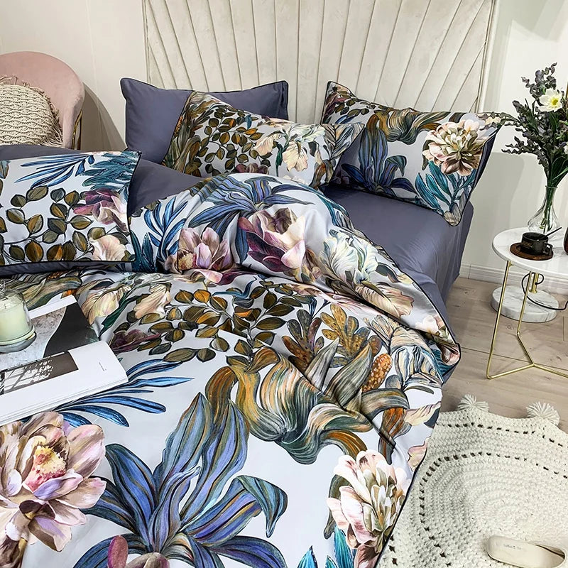 DecorBites™ Bright Flamingo Luxury Egyptian Cotton Bedding Set