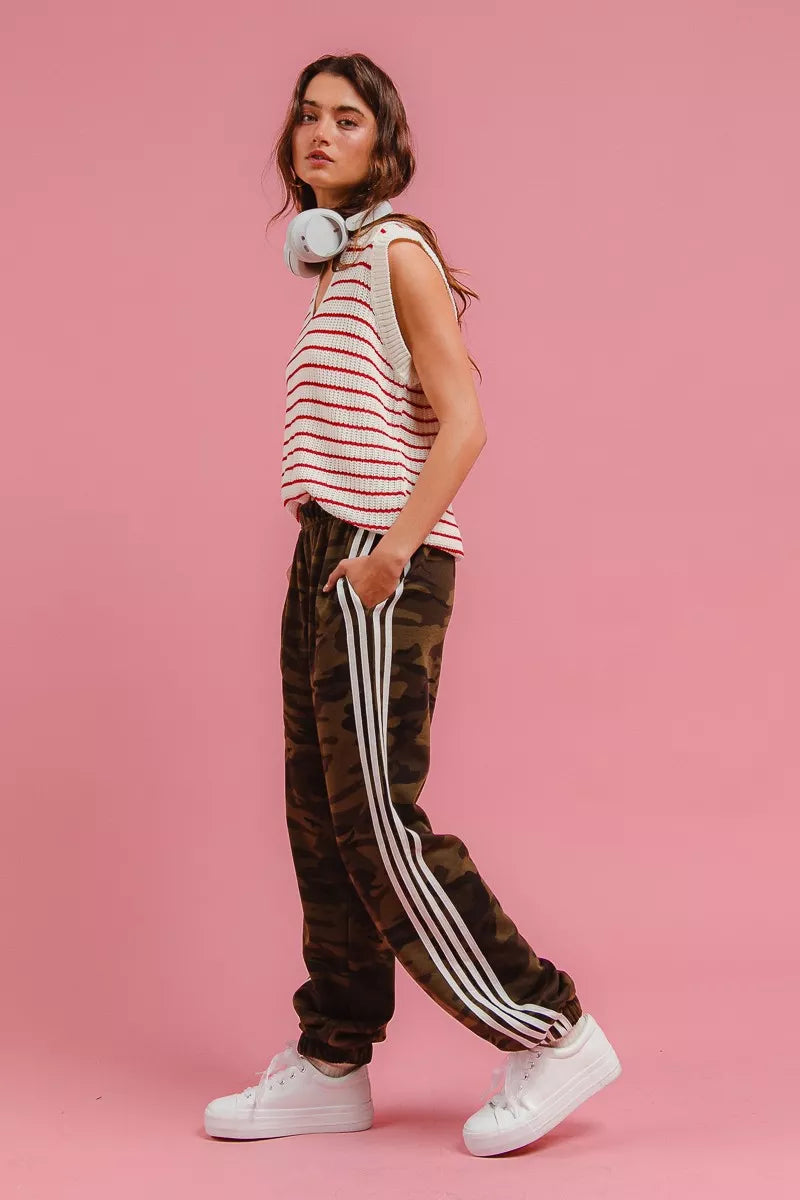 Side Lines Camouflage Track Pants