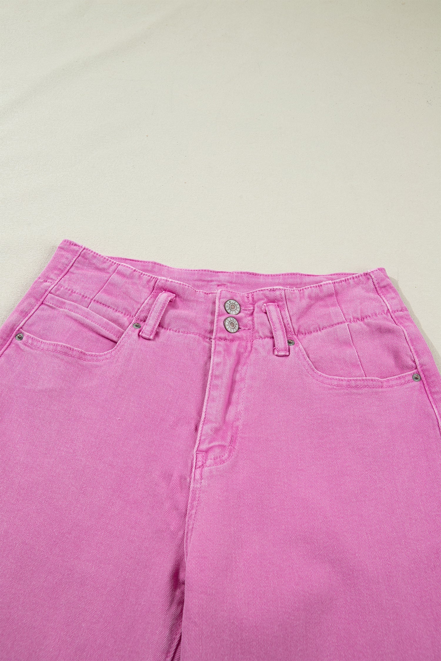 Bonbon 2-Button High Waist Flared Bottom Jeans