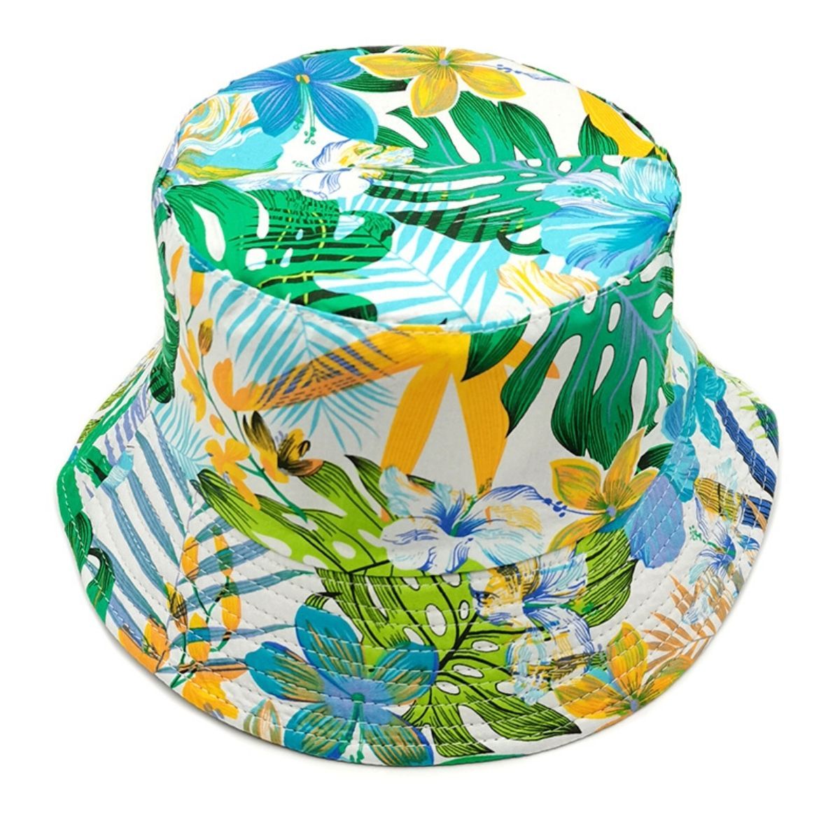 Reversible Green Tropical Hat – Stylish Casual Fashion Accessory