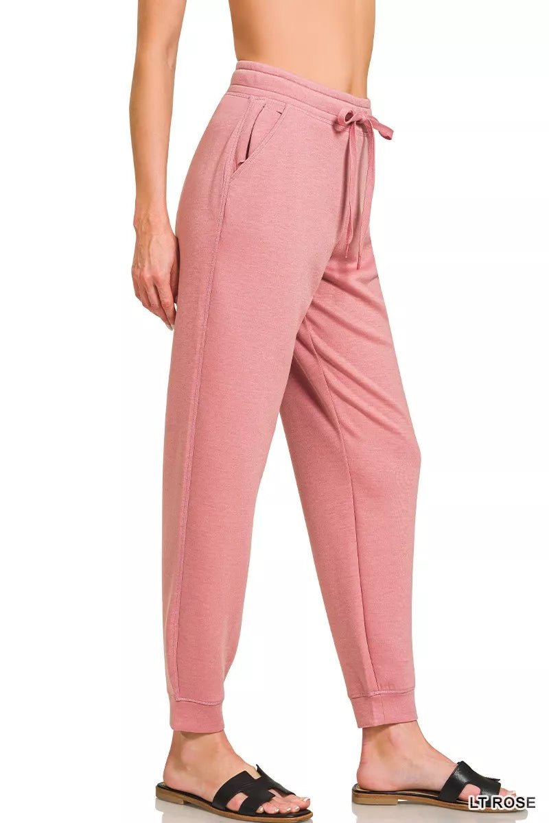 Drawstring Scuba Joggers with Pockets