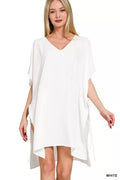 Woven Airflow Tie Side Cover Up