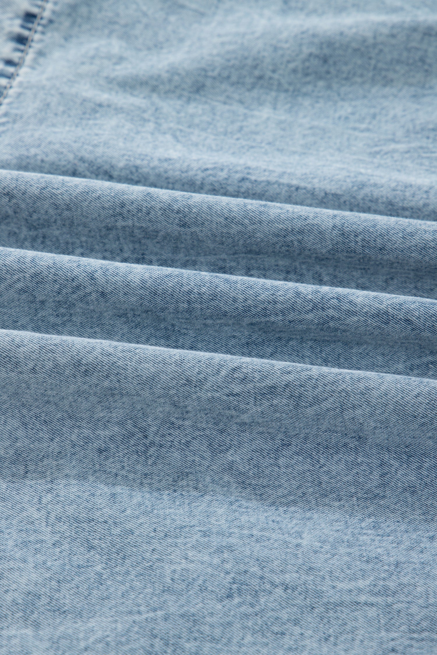 Dusk Blue Light Wash Tiered Flowy Overall Denim Dress