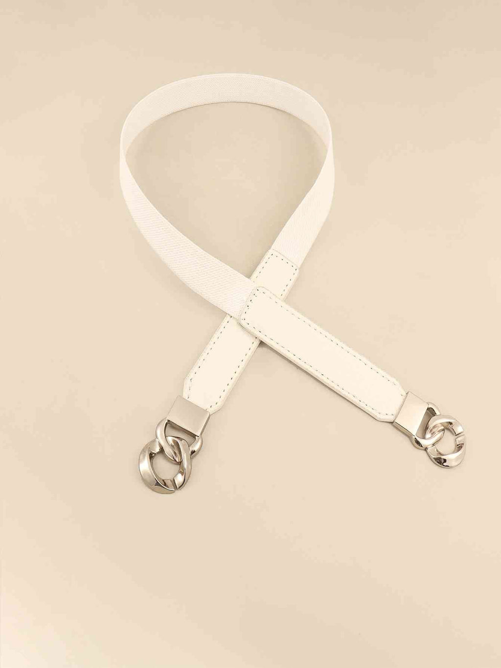 ElegantStyle Zinc Alloy Buckle Elastic PU Belt – Versatile and Stylish Accessory See size chart under “more details”
