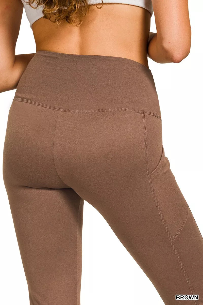 Brushed Dty Microfiber Flare Pants