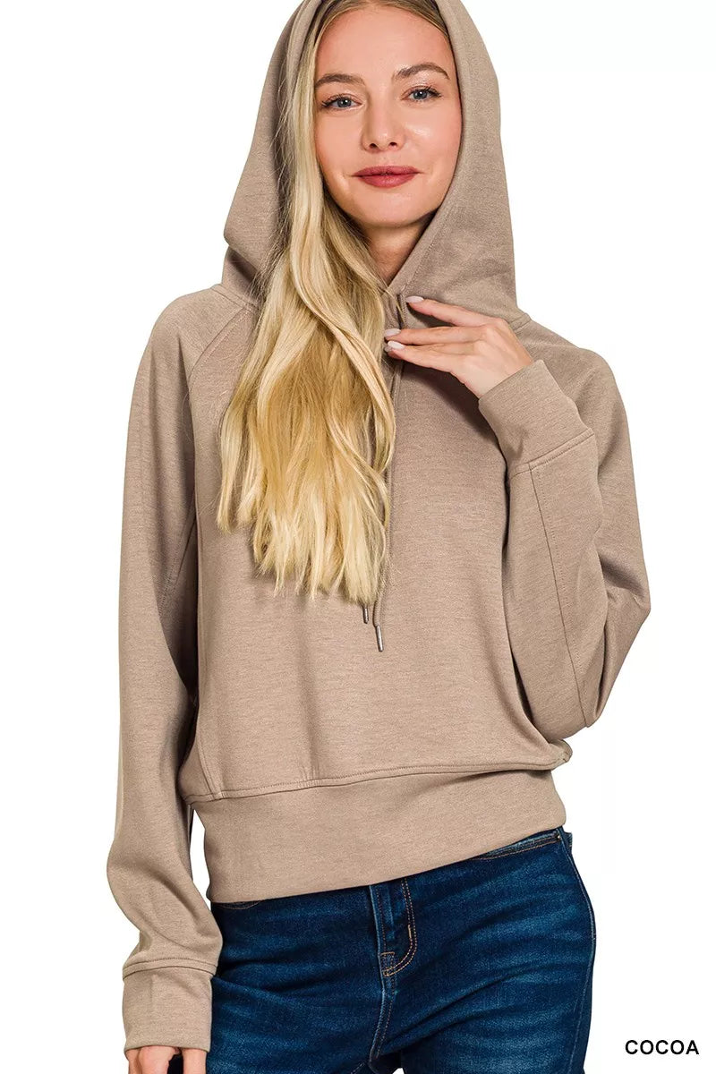 Drawstring Scuba Hoodie