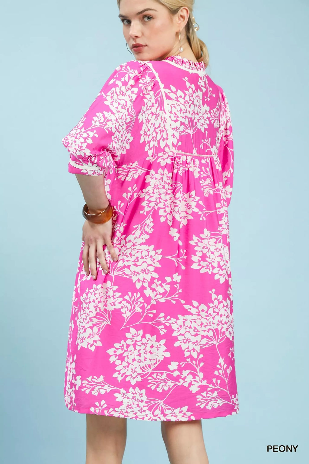 Floral Babydoll Dress with Pockets