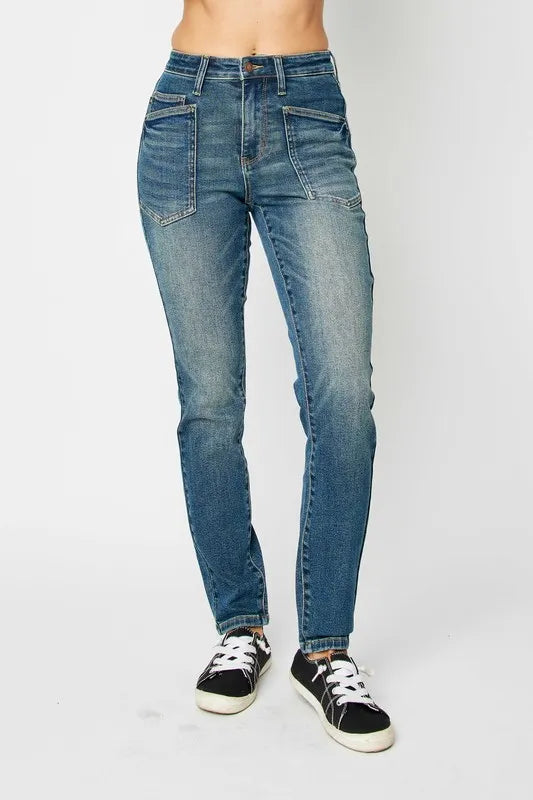 Full Size High Waist Skinny Jeans