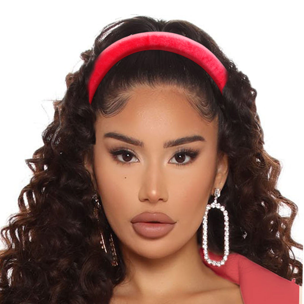 Velvet Headband Fuchsia Stylish Fashion Accessory