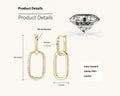 Moissanite Women's Fashion Temperament Personalied Eardrops S925 Sterling Silver