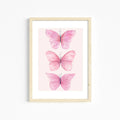 DecorBites™ Chic Pink Wall Art for Girls' Room