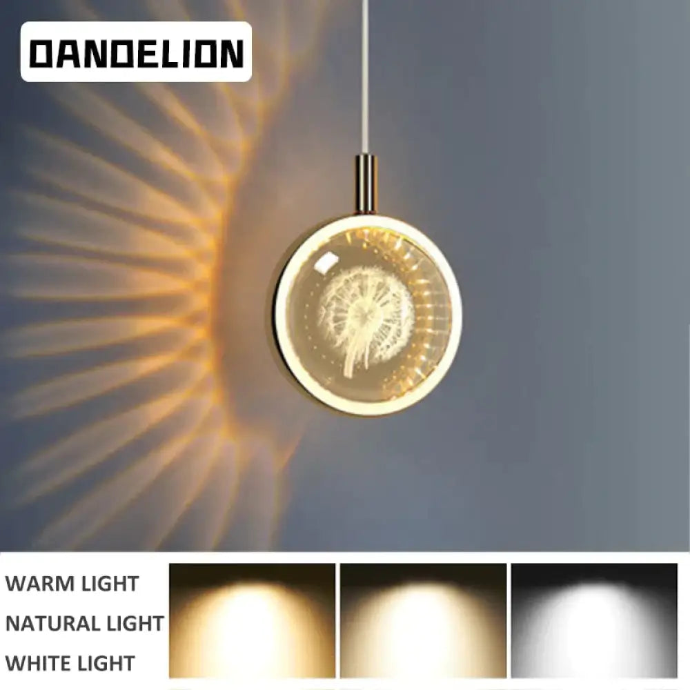 DecorBites™ Clara - LED Crystal Glass Ball Pendant Lights for Indoor Lighting