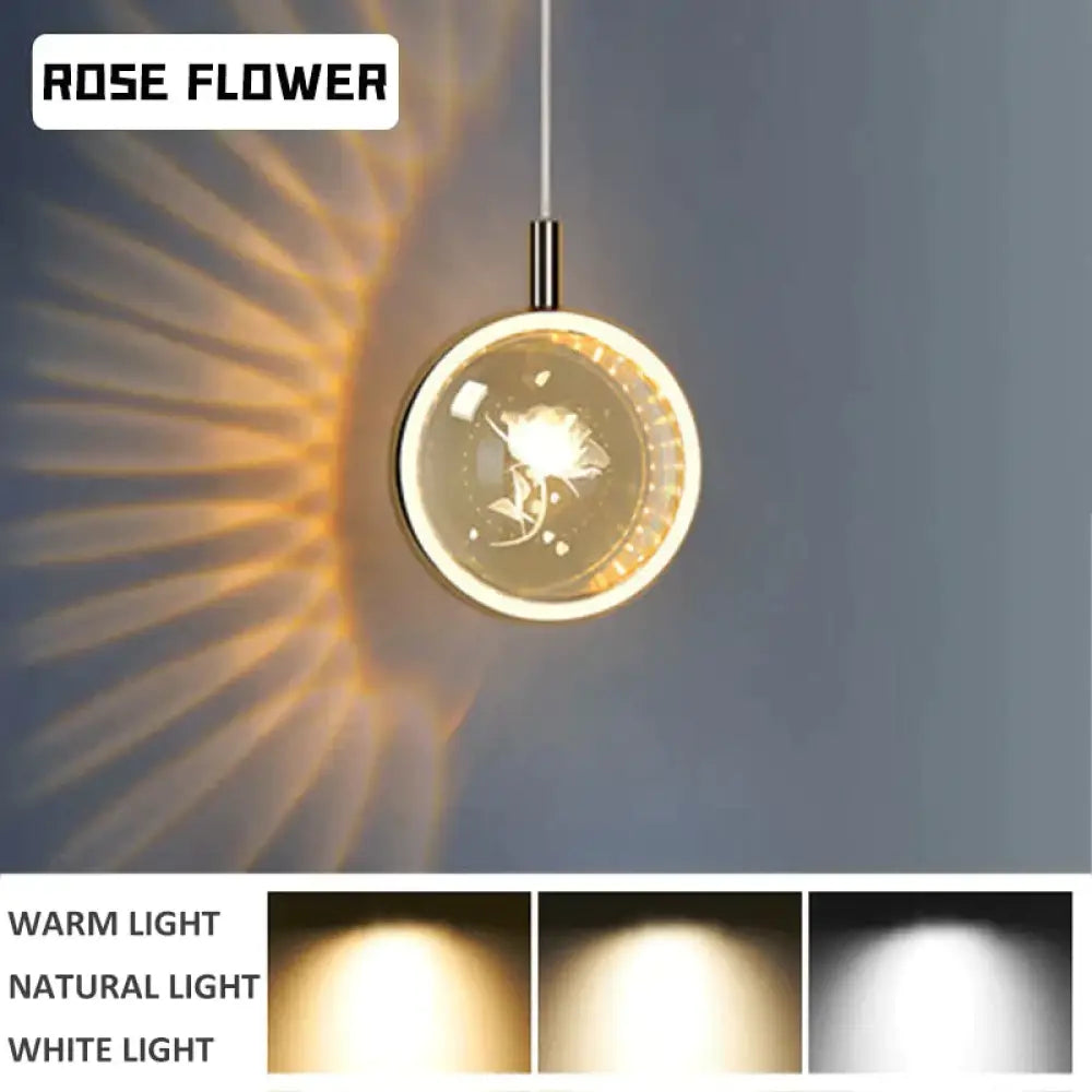 DecorBites™ Clara - LED Crystal Glass Ball Pendant Lights for Indoor Lighting