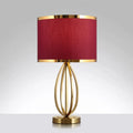 DecorBites™ Classic Round Table Lamp with Fabric Shade - Perfect for Study Room
