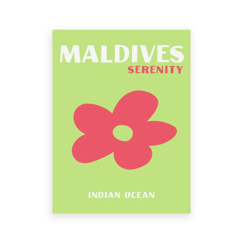 DecorBites™ Colorful Travel Posters - Beach Destinations Art Print