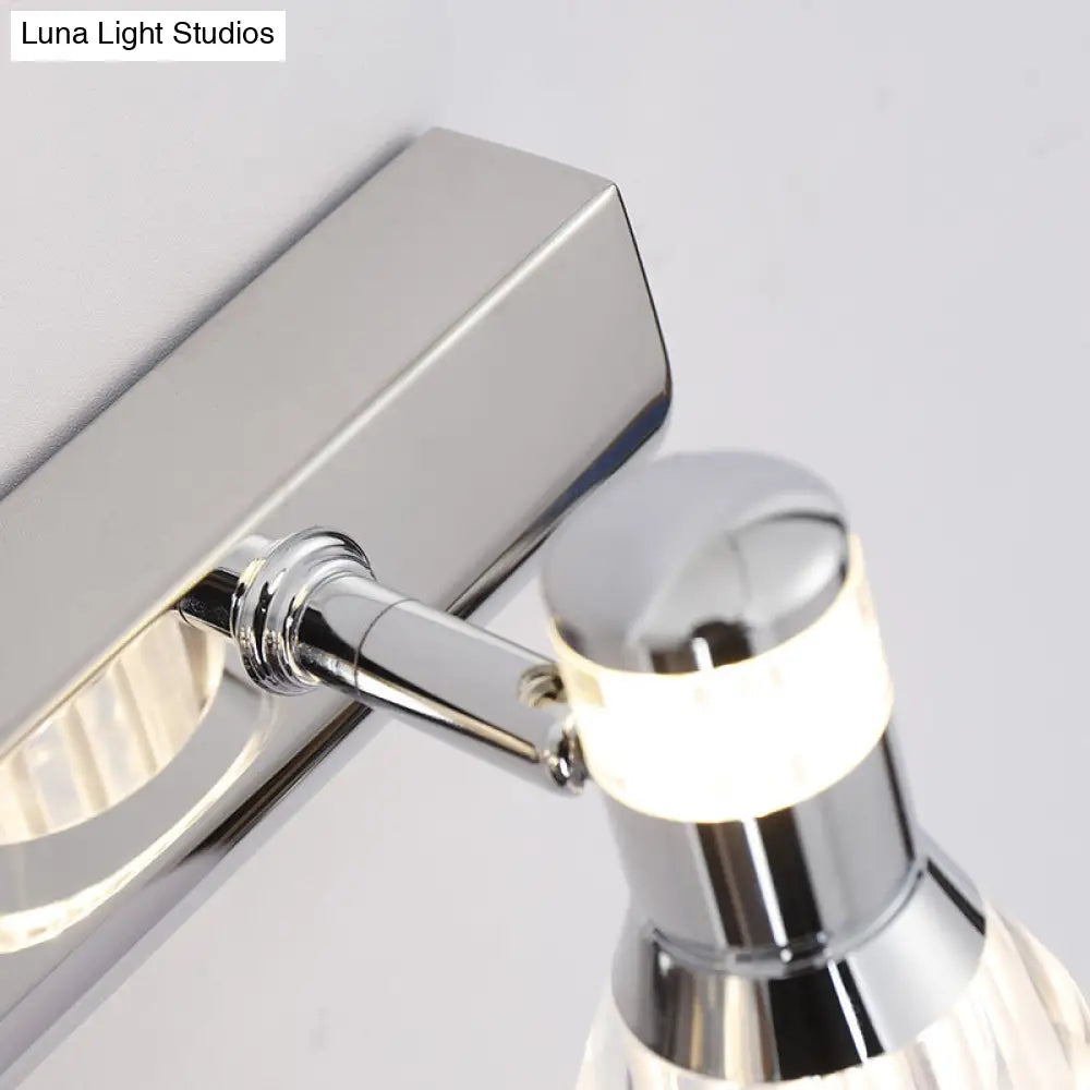DecorBites™ Conic Sconce Light - Contemporary Style Aluminum Vanity Lighting with 2/3/4 Warm/White Lights for Bathroom, Made of Stainless Steel