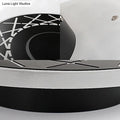 DecorBites™ Contemporary Acrylic Disk Wall Light: Black/White LED Sconce Fixture for Living Room - Warm/White Light