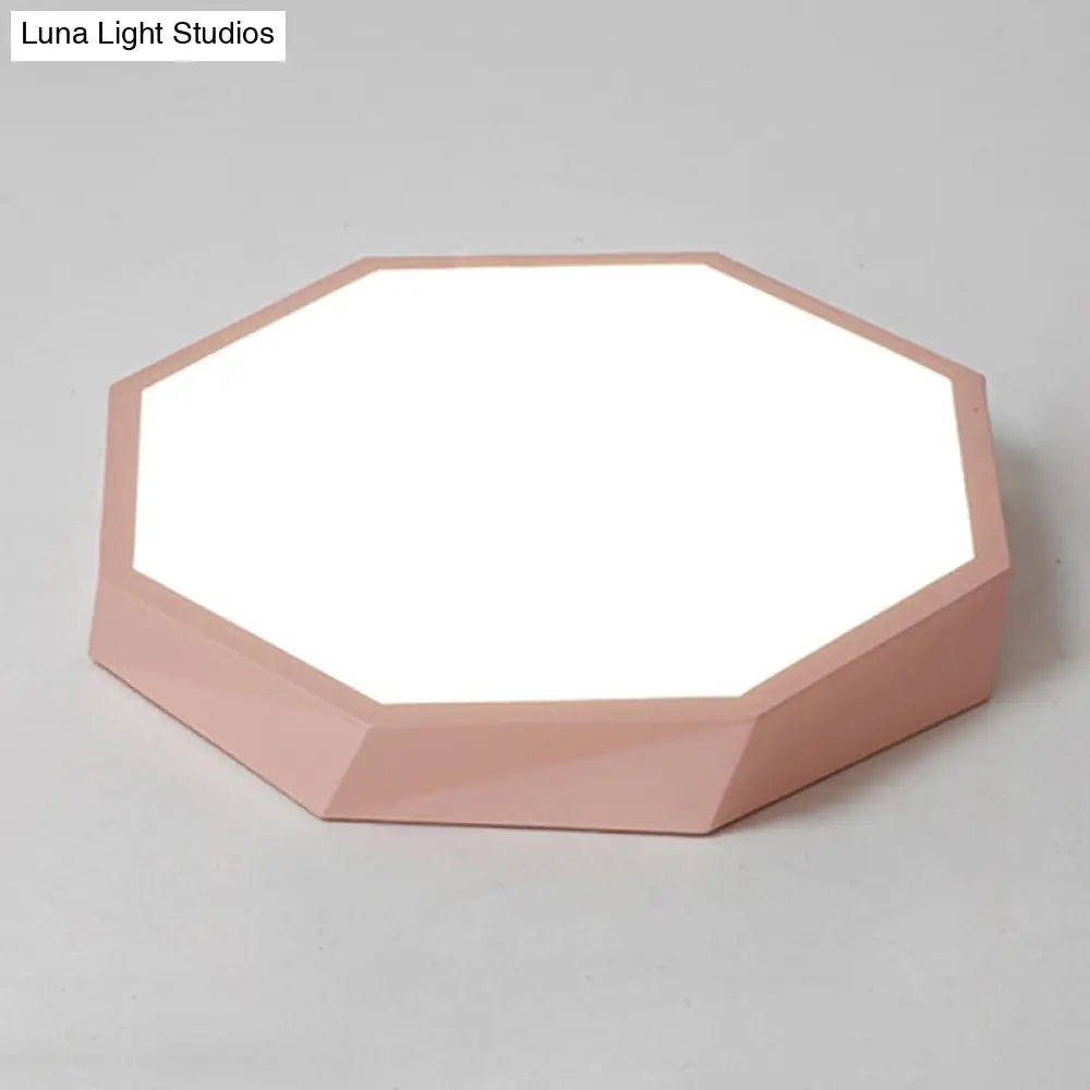 DecorBites™ Contemporary Acrylic Flush Mount Ceiling Light for Bedroom - Faceted Chandelier