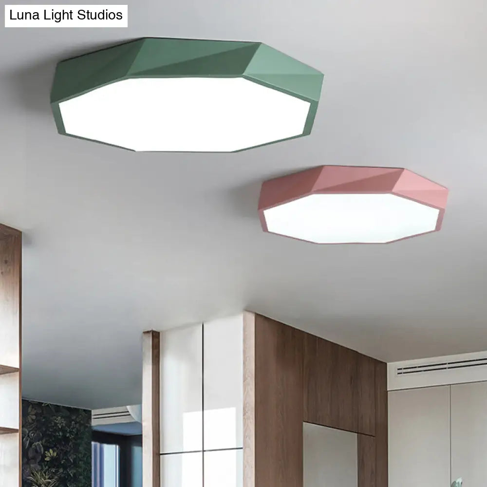 DecorBites™ Contemporary Acrylic Flush Mount Ceiling Light for Bedroom - Faceted Chandelier