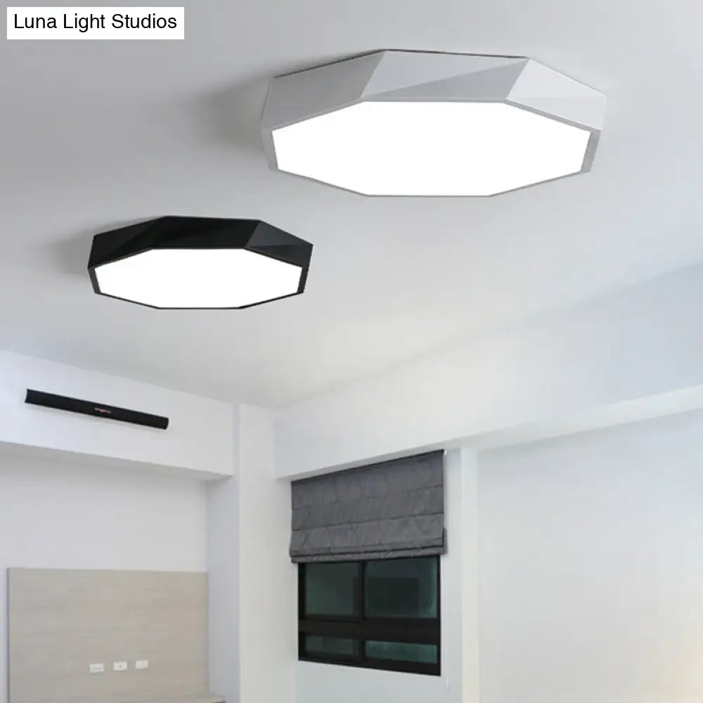 DecorBites™ Contemporary Acrylic Flush Mount Ceiling Light for Bedroom - Faceted Chandelier