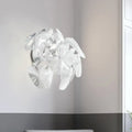 DecorBites™ Contemporary Acrylic Single Head Wall Mount Sconce Light Fixture for Restaurants - Clear