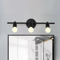 DecorBites™ Contemporary Black 3-Arm Vanity Light Fixture with Bare Bulb