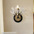 DecorBites™ Contemporary Black and Gold Sputnik Crystal Sconce Light - Wall Mounted