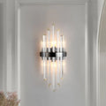 DecorBites™ Contemporary Black Crystal Wall Lamp for Living Room