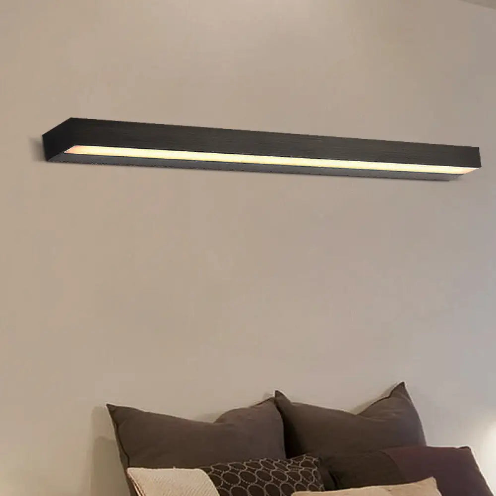 DecorBites™ Contemporary Black/Silver LED Vanity Light in White/Warm for Linear Vanity Sconce - 16"/19.5"/23.5" Wide