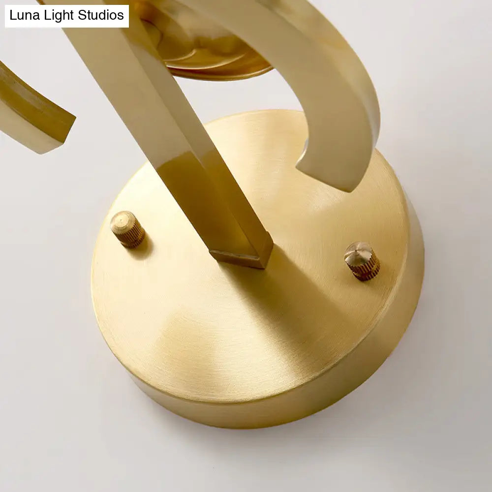 DecorBites™ Contemporary Clear Crystal Prism Wall Lamp with Brass Backplate - 1 Light Fixture