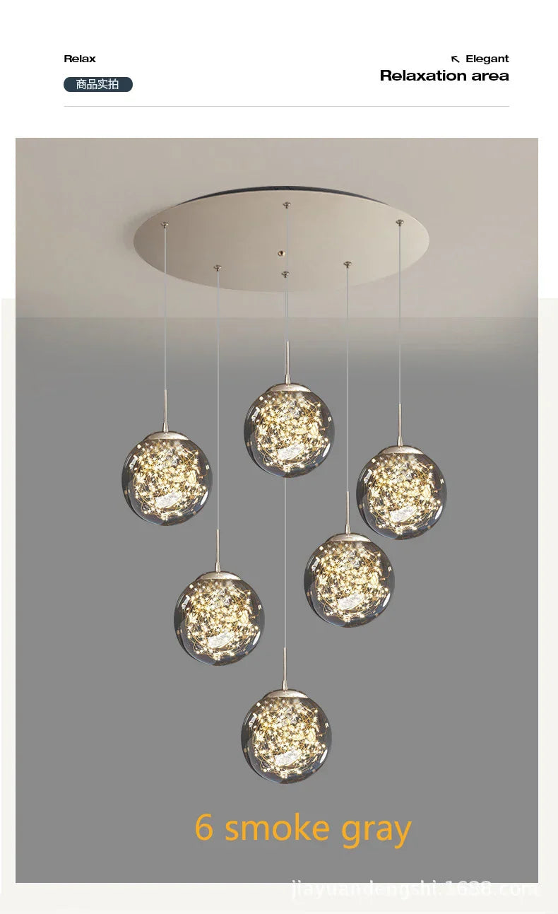 DecorBites™ Contemporary Crystal Ball Chandelier - Free Shipping