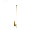 DecorBites™ Contemporary Gold LED Wall Mounted Sconce Lamp for Living Room