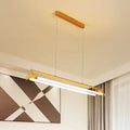 DecorBites™ Contemporary Gold Tube Chandelier: LED Pendant Lamp for Living Room (25"/40.5"/32.5" Width) – Warm/White Light