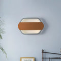 DecorBites™ Contemporary Grey Hexagonal LED Wall Sconce for Bedroom