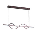 DecorBites™ Contemporary Island Lighting: Brown Lines LED Acrylic Ceiling Fixture