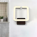 DecorBites™ Contemporary LED Acrylic Wall Sconce - Square Frame Design, 1 Light - Warm/White/Natural Light