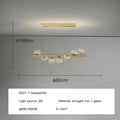 DecorBites™ Contemporary LED Glass Chandelier for Home Lighting