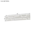 DecorBites™ Contemporary LED Wall Sconce: 16"/20.5" Wide Acrylic Rectangle - Warm/White Light for Bedroom