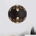 DecorBites™ Contemporary LED Wall Sconce: Black/White Metallic Shade for Bedside