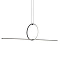 DecorBites™ Contemporary Metal LED Hanging Pendant Light for Offices - Black