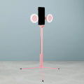DecorBites™ Contemporary Style Pink LED Fill Light with USB Port - Round Iron Make-Up Lighting