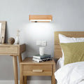 DecorBites™ Contemporary Wood Wall Sconce with Acrylic Shade - Single-Bulb Lighting for Corridors