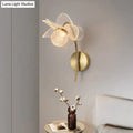 DecorBites™ Creative Floral Decorative Gold LED Wall Lamp For Bedroom Bedside Living Room Lighting Fixture