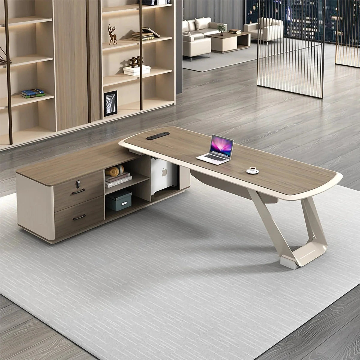 Tiller · Modern Executive L-Shaped Desk