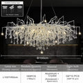 DecorBites™ Crystal Chandelier with Raindrop Crystals