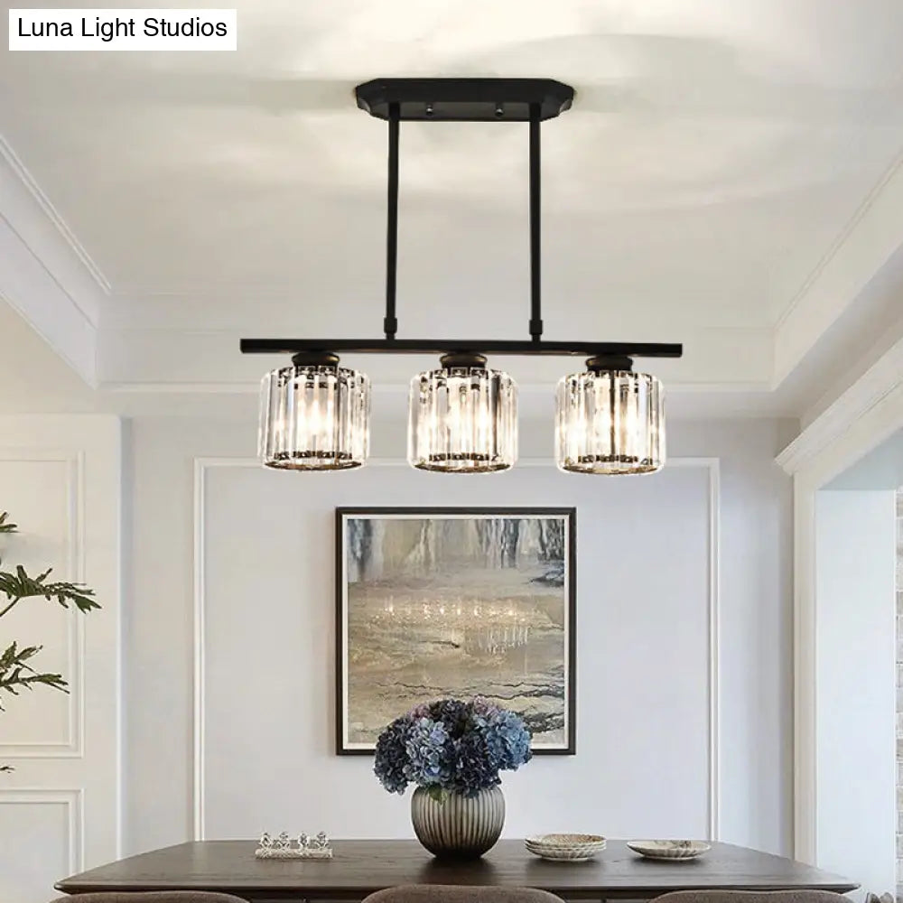 DecorBites™ Crystal Shade Ceiling Light for Dining Room Island in Simple Style