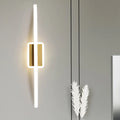 DecorBites™ Curved Linear Aluminum LED Wall Sconce in Simplicity Gold/Coffee - Ideal Dining Room Lighting