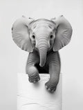 DecorBites™ Cute Animals Canvas Wall Art for Bathroom